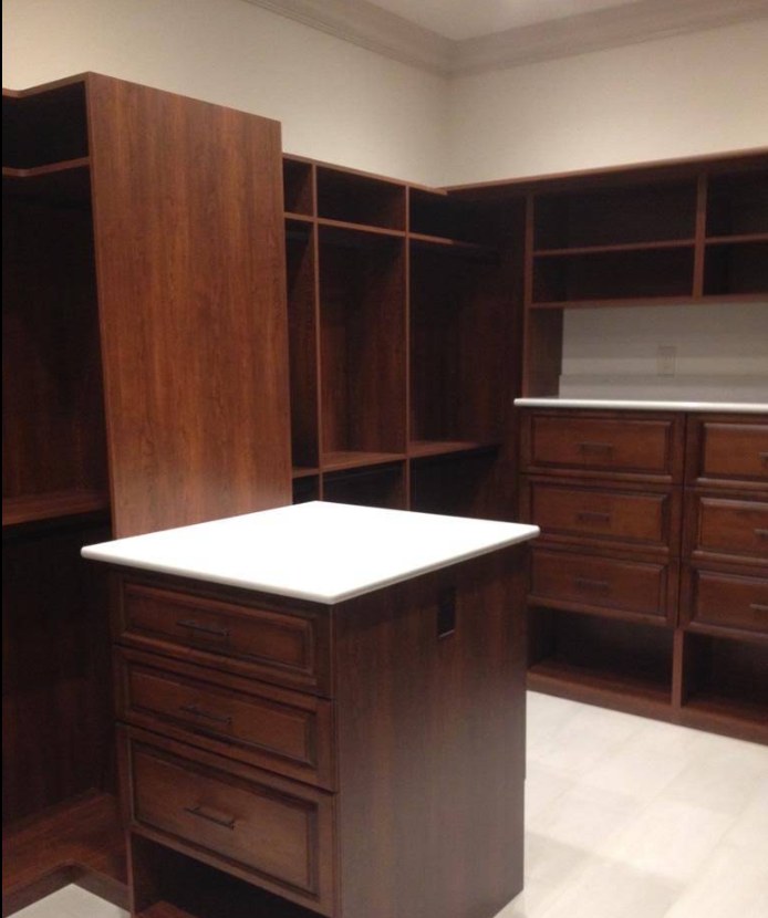 Cherry corner closet